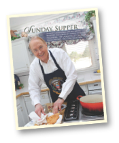sundaysupper.png Image of Dr. James Dobson cooking in the kitchen.